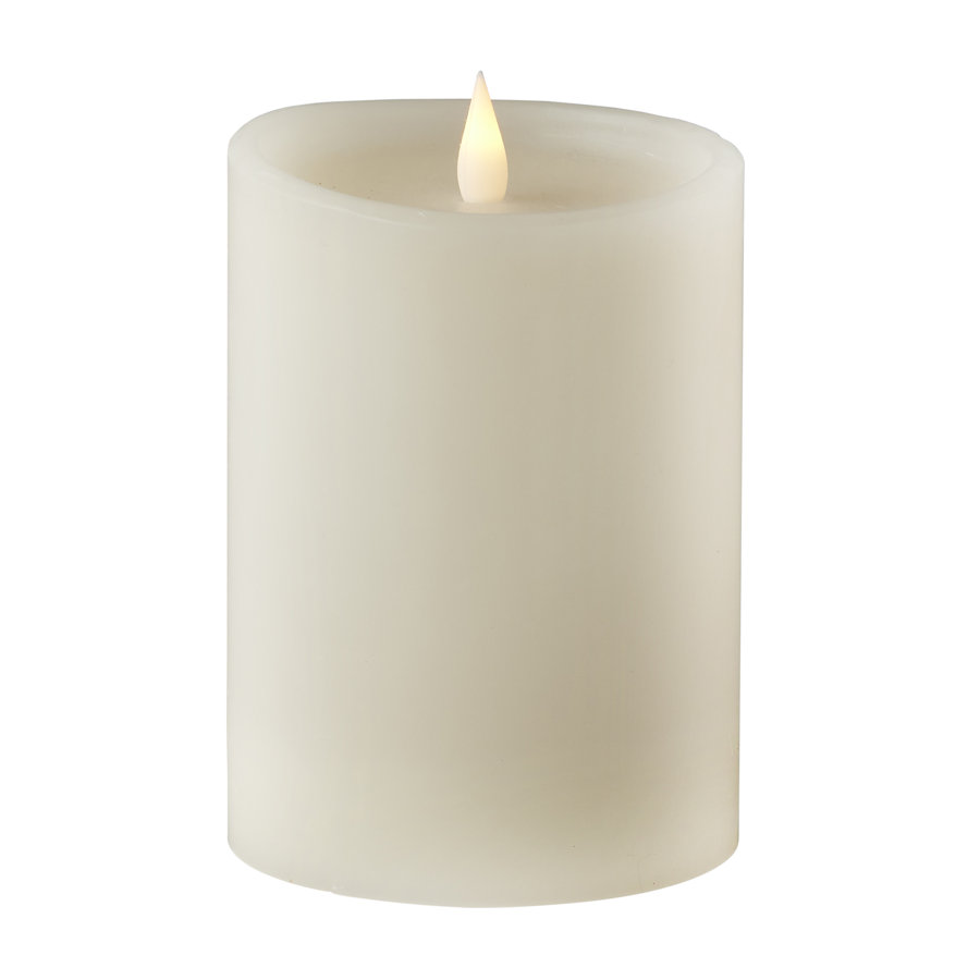 Classic Real Wax Body Flickering Flameless Battery Powered LED Pillar Candle